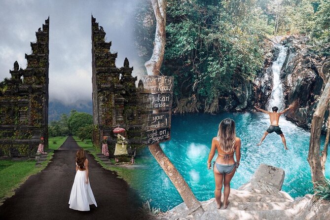 All Inclusive : Jumping Sliding at Aling- Aling Waterfall - Handara Gate - Lunch - The waterfall sequence: Kroya, Kembar, Pucuk, and Aling-Aling