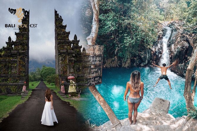 All Inclusive : Jumping Sliding at Aling- Aling Waterfall - Handara Gate - Lunch - Why the private car matters on an 8 to 10-hour day