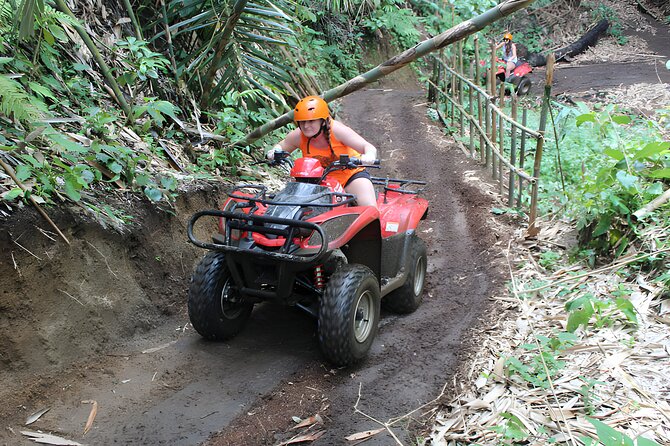 Ayung River Rafting and Bali ATV Ride Packages - ATV riding across rice fields and village trails