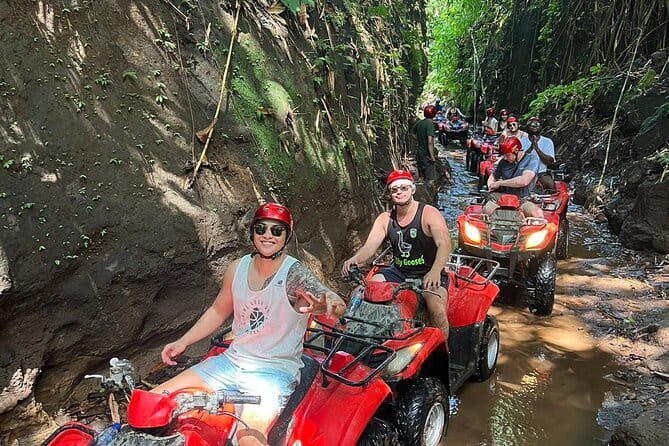 Bali ATV Bike Cave and waterfall with hotel Pick Up And Lunch - Rice Paddies Before the Mud Begins