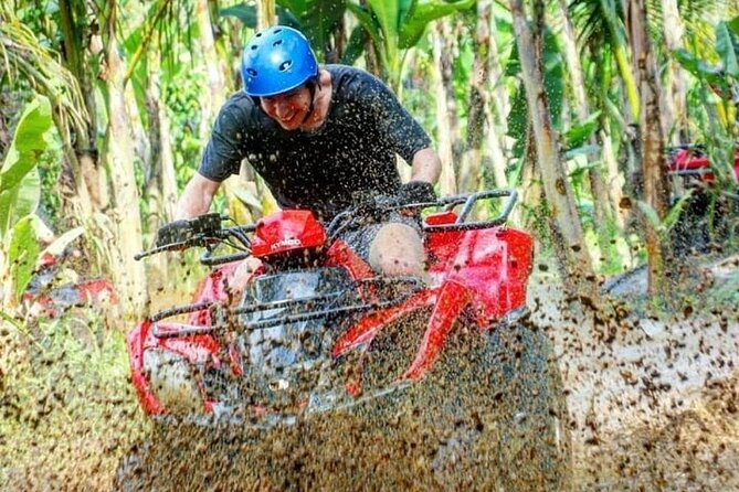 Bali ATV Quad Adventure - Ubud Monkey Forest and Waterfall - The ATV ride through mud, hills, and rice paddies