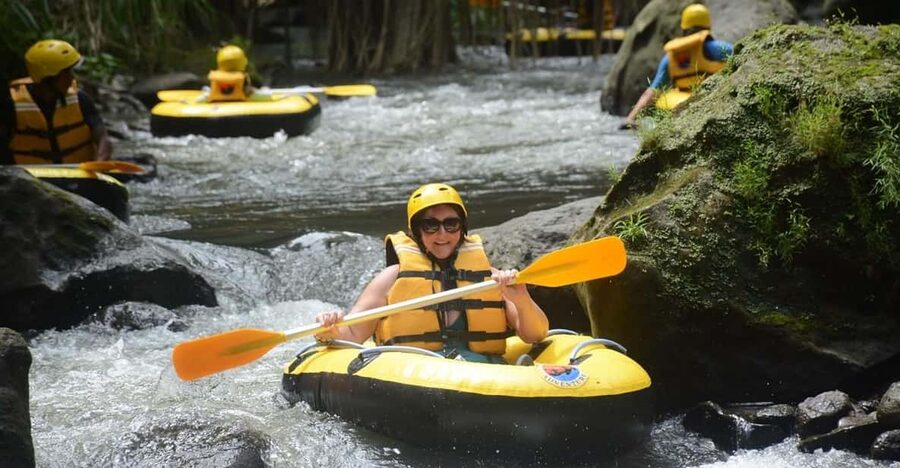 Bali: ATV Quad Bike, River Tubing Adventure All Inclusive - The Wos River tubing run
