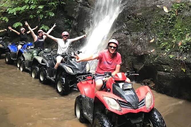 Bali ATV Quad Bike Through Tunnel, Waterfall, White Water Rafting - Solo or tandem ATV riding