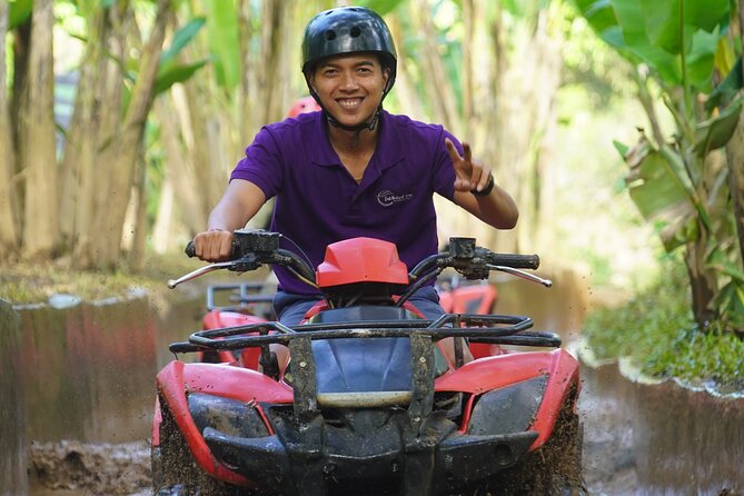 Bali ATV Quad Bike with Monkey Forest and Tegenungan Waterfall - Lunch and showers turn a muddy ride into an easy day