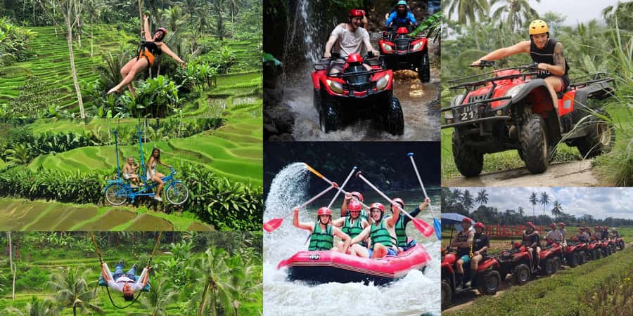 Bali: ATV Rafting Zipline Swing &Sky Bike in Ubud Rice Field - Key points at a glance