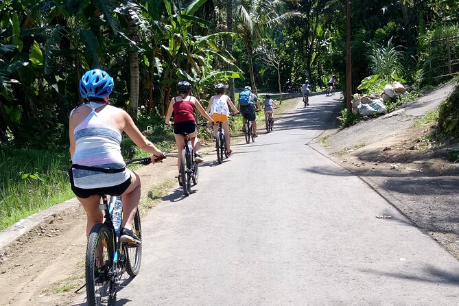Bali Downhill Natural Cycling Tour & visit Volcano - Quiet roads through Manukaya and rural Ubud