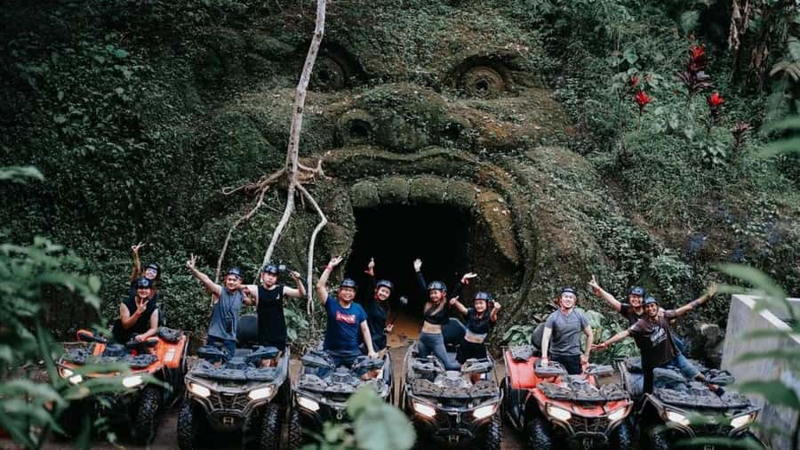 Bali: Gorilla Cave ATV and Lazy River Tubing & Cretya Sunset - River tubing through seven rapids