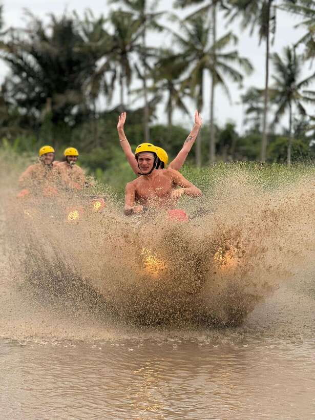 Bali: Guided Quad Bike Ride with Waterfall and Swing Options - Kanto Lampo Waterfall for water and photos