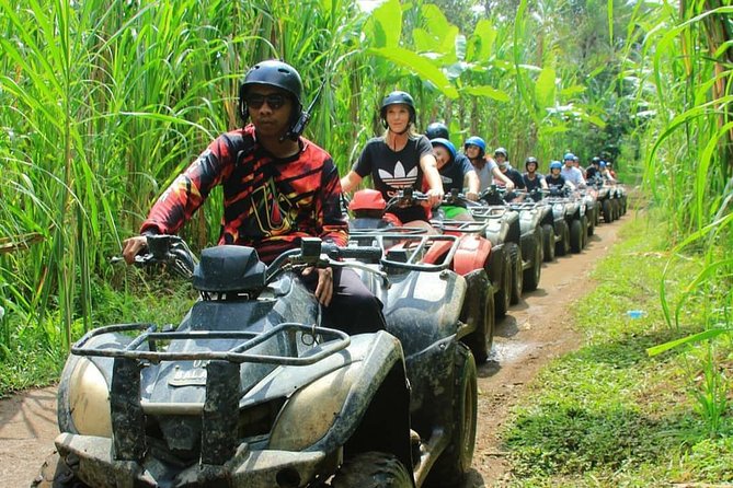 Bali Quad bike ATV passing through Waterfall, Cave & Rice fields - Getting comfortable on a single or tandem ATV