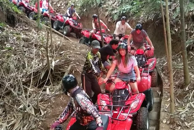 Bali Quad bike ATV passing through Waterfall, Cave & Rice fields - Lunch, showers, and the useful end of the day