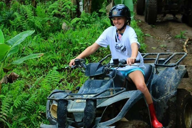 Bali Quad bike ATV passing through Waterfall, Cave & Rice fields - The 90-minute route through Bali’s countryside
