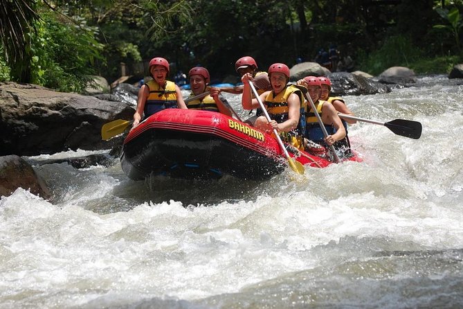 Bali Rafting + Rice Terrace + 1,5Hrs Balinese Massage + Lunch - What the Ayung rafting section includes