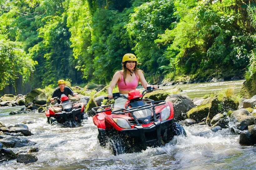 Bali-Ubud fun ATV Quad Bike Adventure & River Rafting - Lunch, lockers, and the useful practical extras