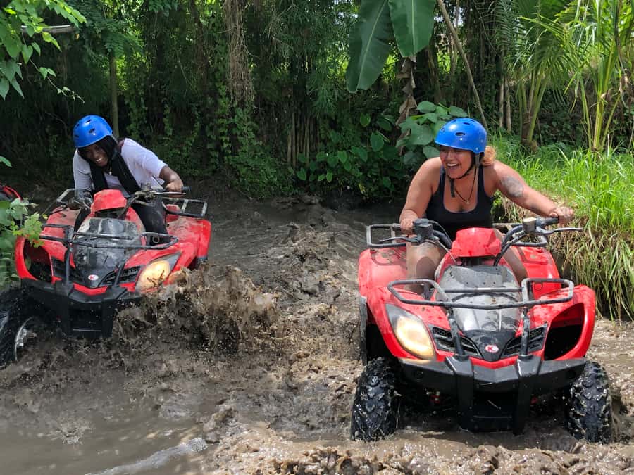 Bali: Ubud Gorilla Cave Track ATV & Waterfall Tour with Meal - Shower, changing time and the included meal
