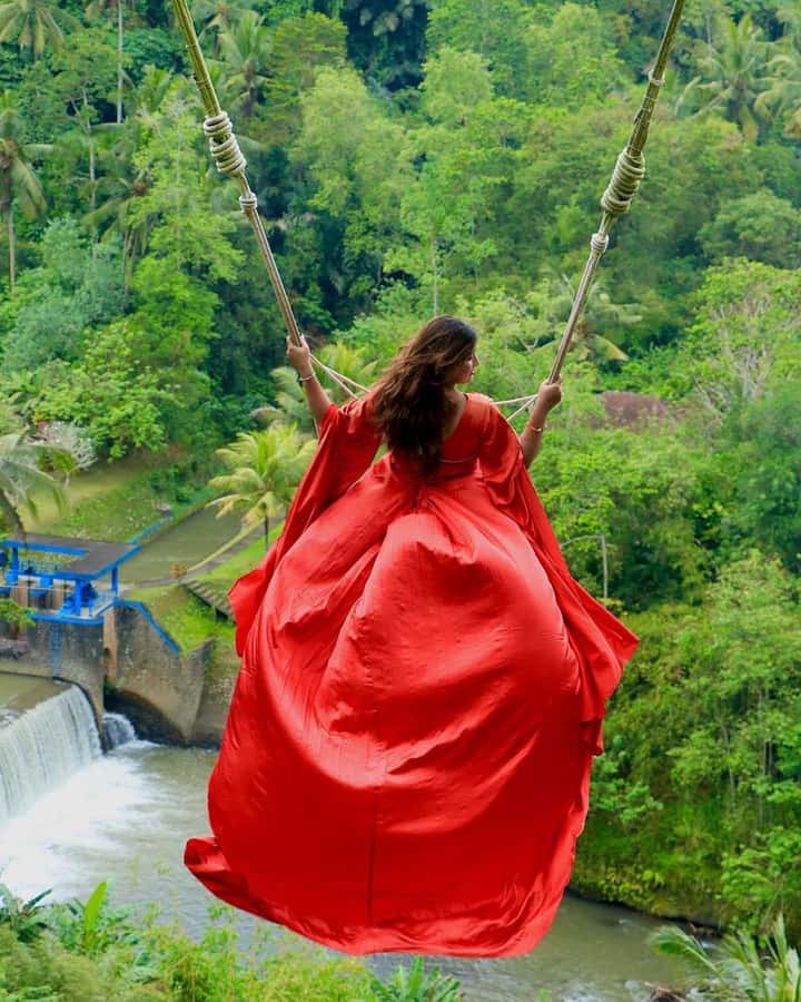 Bali: Ubud Swing Experience with Jungle View - The palm valley and river view