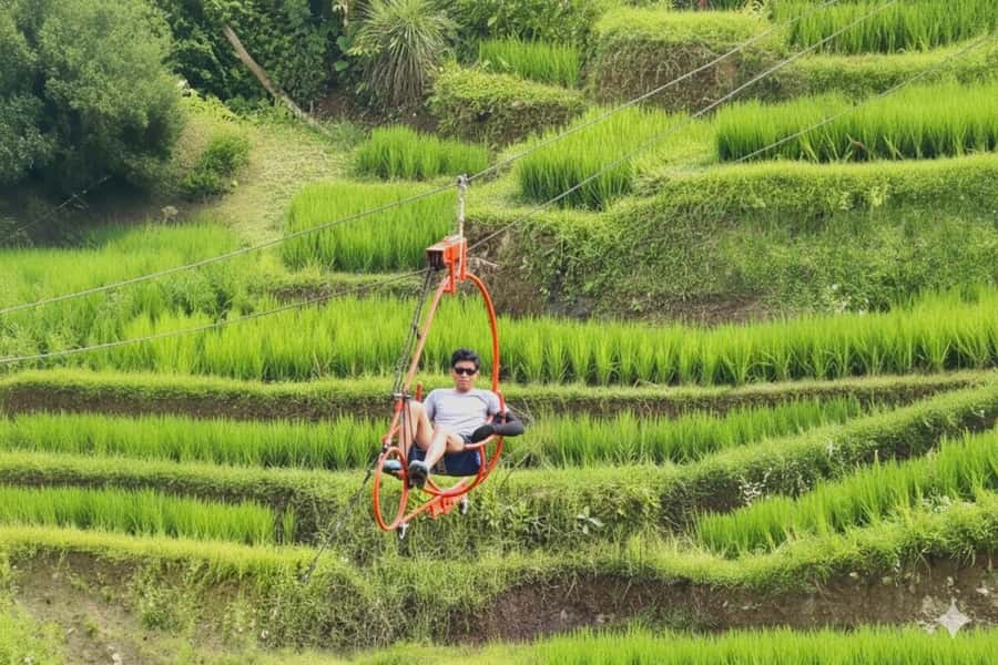 Bali/Ubud: Swing, Zipline & SkyBike Rice Terrace Adventure - How much value do you get for $28?