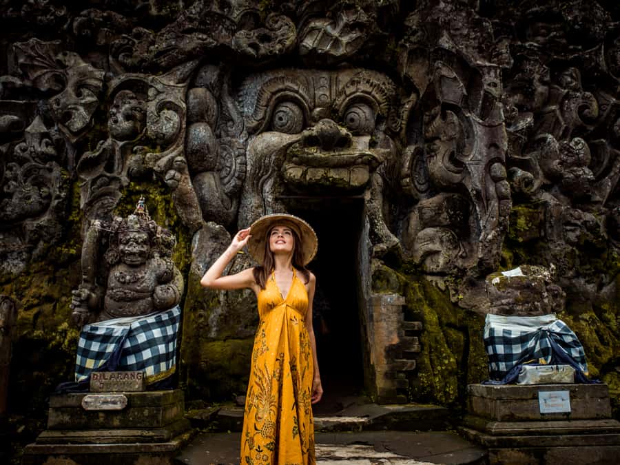 Bali: Ubud Traditional Balinese Purification - Gunung Kawi, royal shrines cut into stone