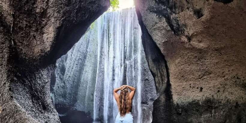 Bali: Waterfall and Rice Terrace Private Day Trip - Tukad Cepung, a waterfall inside the rock