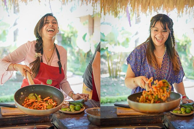 Balinese Farm Cooking Class by Pemulan Bali - Cooking six dishes in an open-air kitchen