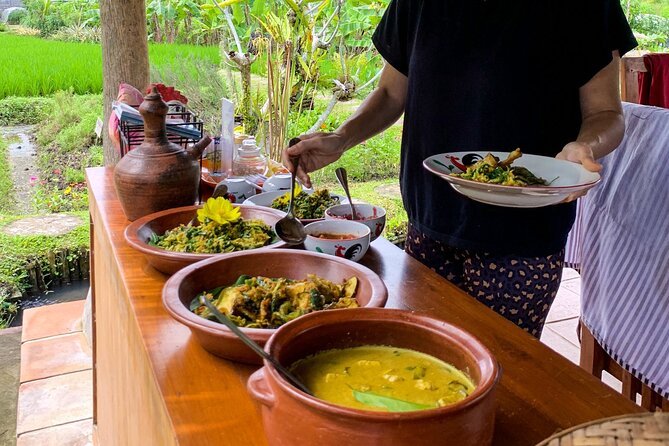 Balinese Vegan Cooking Class with Fresh Harvesting & Garden Tour - Cooking four Balinese vegan courses
