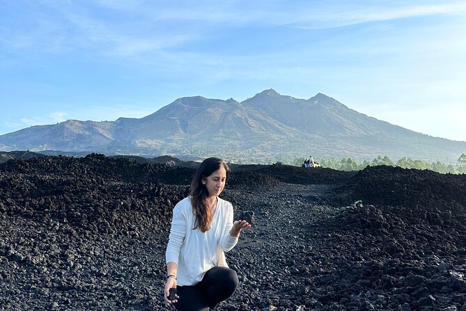 Batur Volcano Sunrise Jeep - The black lava fields after sunrise