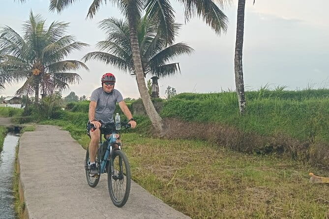 Explore Rice Fields and Hidden Villages with Ubud E-Bike Tour - A Hindu temple on Jalan Pejengaji