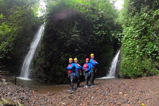 Fun Canyoning in Gitgit Canyon - Moving through the volcanic gorge