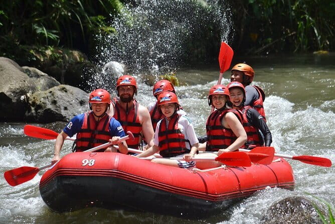 Infinity Bali Rafting Ubud Combine 1,5 hrs Quad Bike - Stone carvings, waterfalls, and river scenery