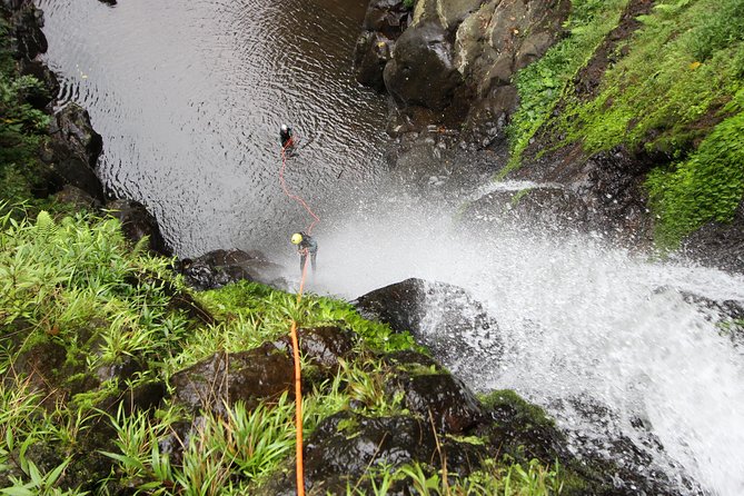 Intermediate canyoning trip in Bali " Samba canyon " - The long ride north is part of the day