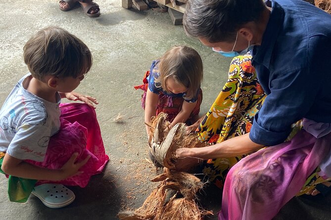Make Traditional Bali Coconut Oil with a Balinese Family - Making coconut oil the traditional way