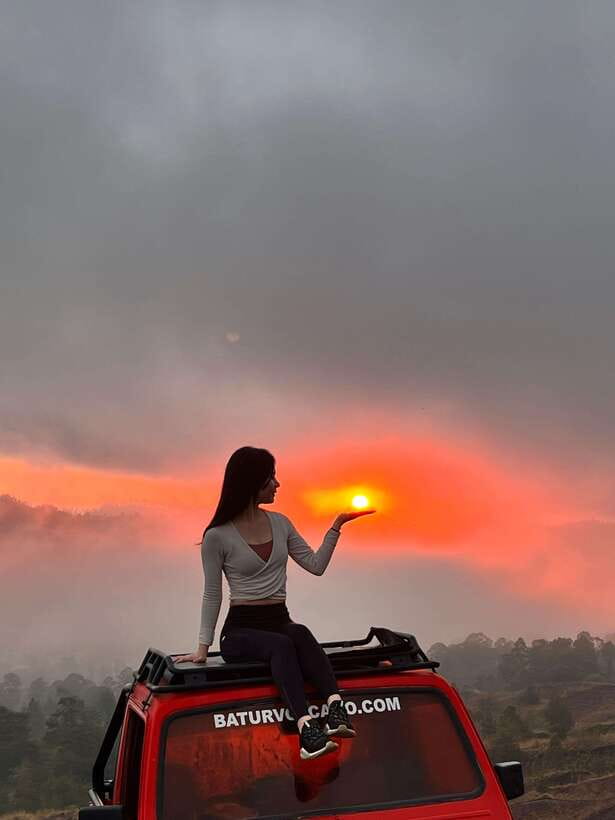 Mount Batur Jeep Sunrise & black lava with breakfast - Sunrise from Mount Batur by 4WD Jeep