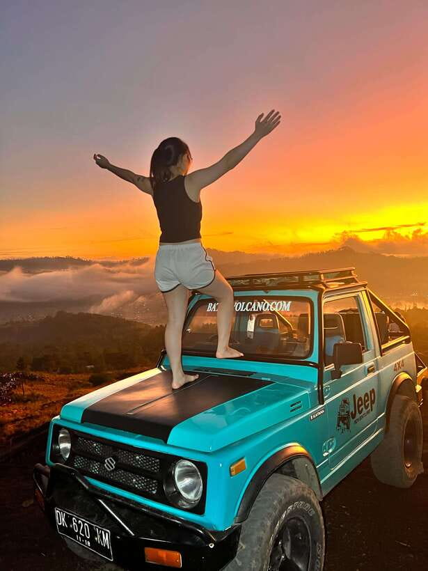 Mount Batur Jeep Sunrise & black lava with breakfast - The predawn pickup and ride to Mount Batur