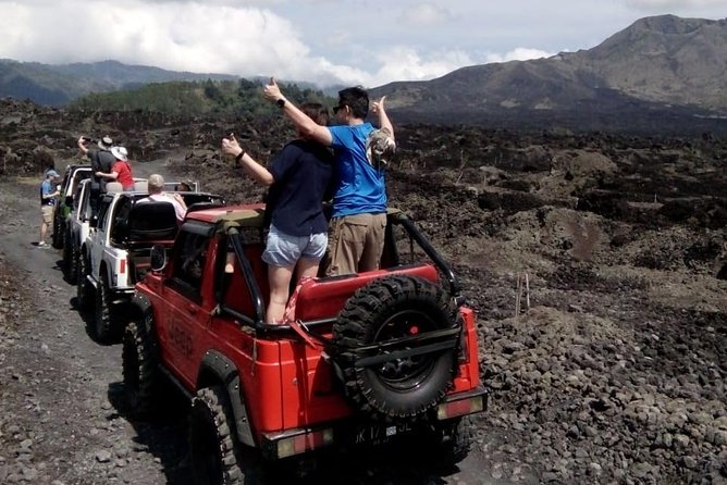 Mount Batur Jeep Sunrise & Overnight Glamping Experience - 6:30 a.m. across black lava and sand