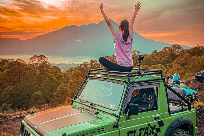 Mount Batur Jeep Sunrise Tour - All Inclusive - Sunrise from the quieter slope