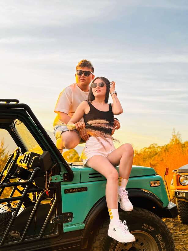 Mount Batur Sunset/Sunrise Jeep Tour & Natural Hot Springs - Mount Batur by jeep, not by foot