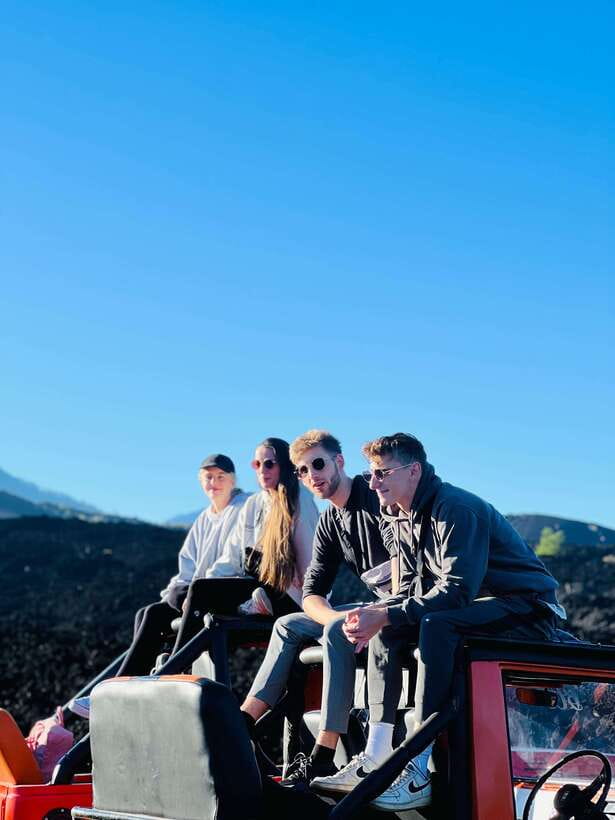 Mount Batur Sunset/Sunrise Jeep Tour & Natural Hot Springs - Black lava fields and the power of the volcano
