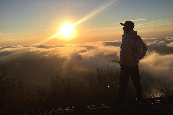 Private Mount batur Hiking and Natural Hot Springs - The dark climb with a guide, pole, and flashlight