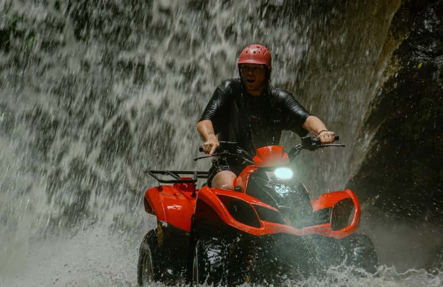 Quad Bike Bali With Tunnel & Waterfall Tour - Starting with safety, gear, and the ATV choice