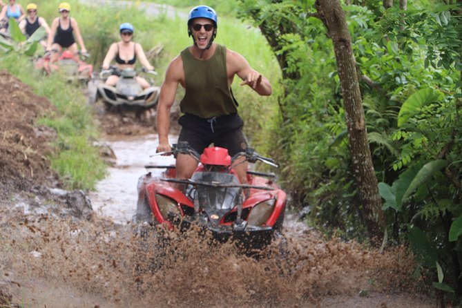 Ubud ATV Quad Bike and Snorkeling at Blue Lagoon Beach - Getting comfortable on the quad bike