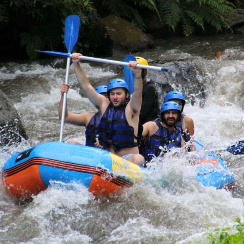 Ubud: ATV Quad Bike and Water Rafting Trip with Lunch - A waterfall and tunnel instead of a routine ATV track