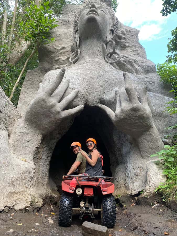 Ubud atv quad bike and white water rafting - ATV riding brings the first burst of energy