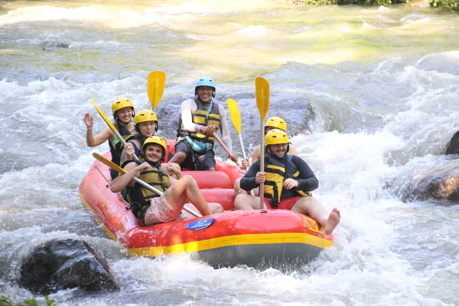 Ubud atv quad bike and white water rafting - White-water rafting follows the ATV ride