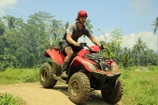Ubud ATV Quad Bike through river, Jungle, waterfall & rice fields - Rice fields and the changing pace of the ride