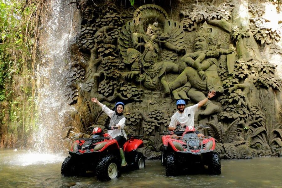 Ubud: ATV Quad Bike through river, rice fields & waterfall - How the schedule fits into your Bali day