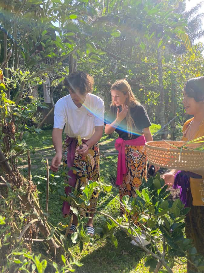 Ubud: Authentic Traditional Balinese Village Cooking Class - From garden herbs to the open-air kitchen