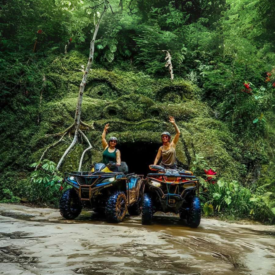 Ubud Bali ATV Alasan Adventure Gorila Cave & Cretya Pool Bar - Guides, group pace, and the human side