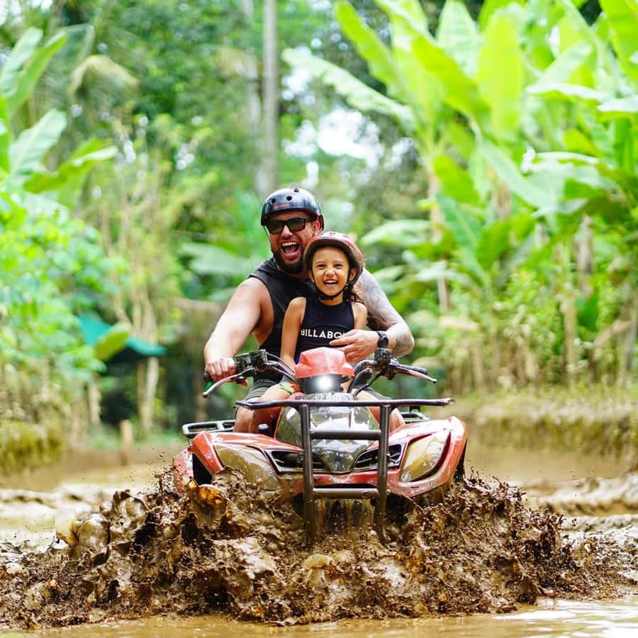 Ubud Bali ATV Alasan Adventure Gorila Cave & Cretya Pool Bar - Cleaning up and moving to Cretya Sunset