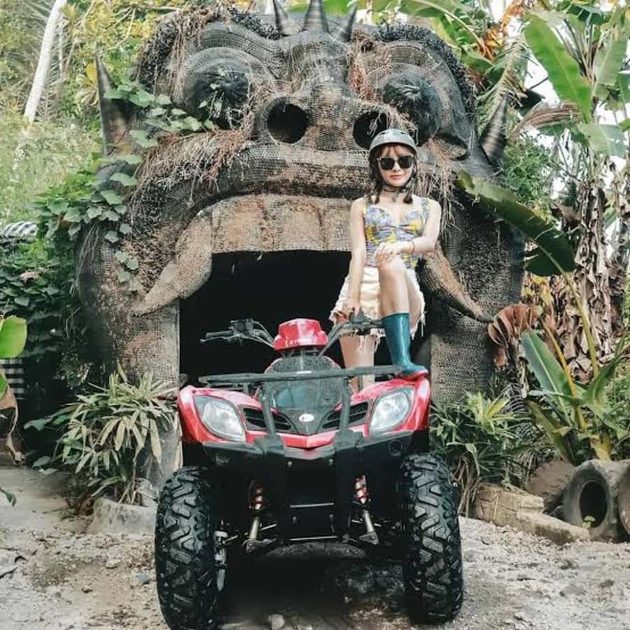 Ubud Bali Fun Atv Quad Bike And With Lunch - Mud, river roads, and the cave tunnel