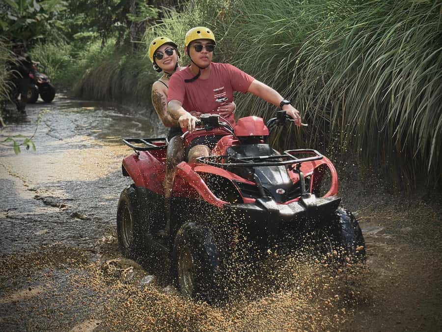 Ubud: Gorilla Face ATV & Batur Natural Hotspring with Lunch - Soaking beside Lake Batur