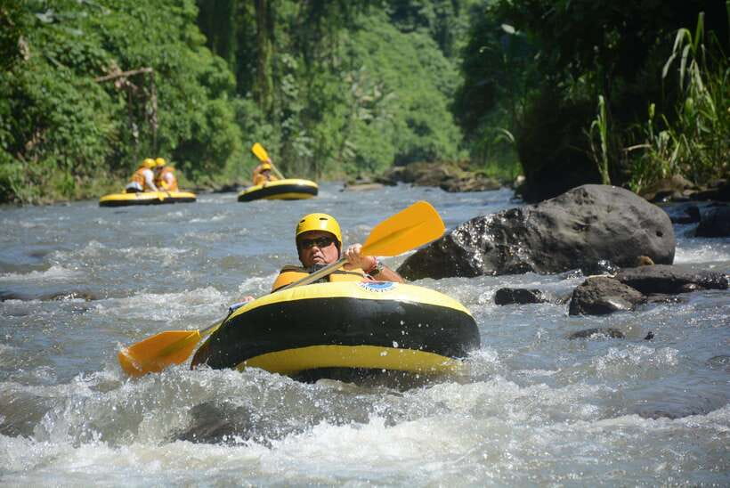 Ubud: Hidden Canyon, Waterfall, River Tubing Adventure Tours - Key points at a glance